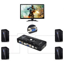 Load image into Gallery viewer, WL 4 Port USB KVM Switch
