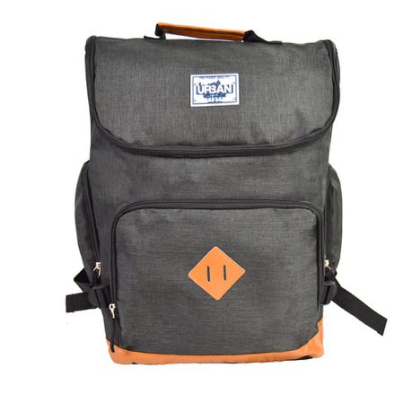 Eco Urban Trendy Backpack With Laptop Sleeve With Hook & Loop - Black Buy Online in Zimbabwe thedailysale.shop
