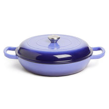 Load image into Gallery viewer, George &amp; Mason - 30cm Round Enamel Cast Iron Casserole - Blue
