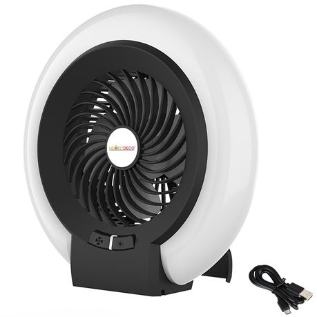Heartdeco 2-in-1 Rechargeable Camping Lamp Fan Buy Online in Zimbabwe thedailysale.shop