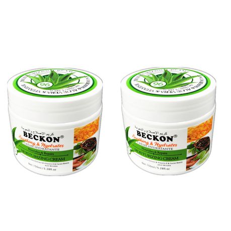 2 x Beckon Aloe Vera Cocoa Bean & Vitamin E Moisturizing Cream Buy Online in Zimbabwe thedailysale.shop