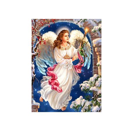Diamond Painting DIY Kit,Full Drill, 40x30cm- Angel with Candle Buy Online in Zimbabwe thedailysale.shop