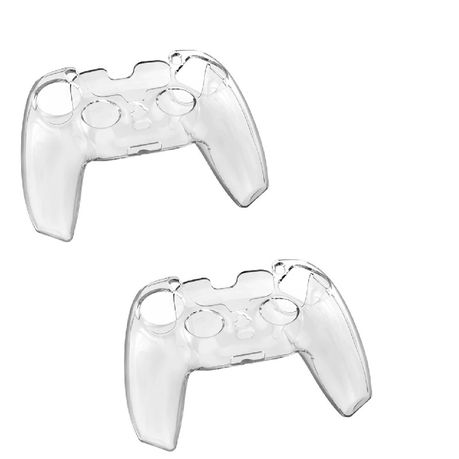 ASO 2 Pack PS5 Controller Skin Protector Grip Cover Case - Clear Buy Online in Zimbabwe thedailysale.shop