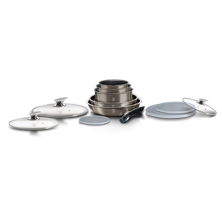 Berlinger Haus 12-Piece Marble Coating Cookware Set - Carbon Metallic Buy Online in Zimbabwe thedailysale.shop
