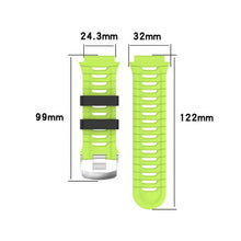 Load image into Gallery viewer, We Love Gadgets Silicone Band Strap For Garmin Forerunner 920XT Black Green
