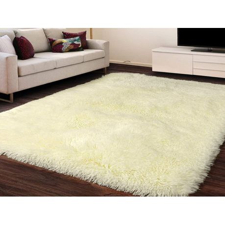 Fluffy White/Cream Carpet Buy Online in Zimbabwe thedailysale.shop