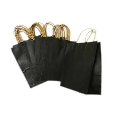Bead cool -Gift Bag Bulk - Black - 21cm(H) by 15cm(L) by 8cm(W) - 12pcs