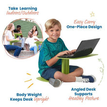 Load image into Gallery viewer, Eco Portable Flexible Laptop Desk with Seat &amp; Slot Hole
