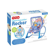 Load image into Gallery viewer, Baby Cradle Safety Crib Rocker - Blue
