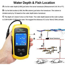 Load image into Gallery viewer, Fishing LCD Display &amp; Alarm Sensor Handheld Sonar Fish Finder
