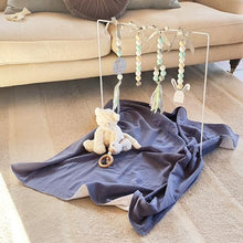 Load image into Gallery viewer, Ruby Melon Double Layer Blanket - Indigo
