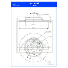 Load image into Gallery viewer, Ate Brake Disc - 112.0148
