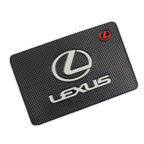 OQ Car Dashboard Silicone Mat with Car Logo - LEXUS