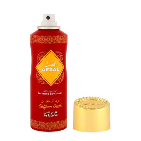 Afzal non alcoholic Saffron Oudh deodorant 200ml Buy Online in Zimbabwe thedailysale.shop