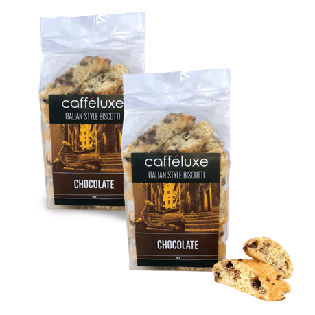 Caffeluxe Real Italian Biscotti | Chocolate Biscotti Biscuit 2 Pack Buy Online in Zimbabwe thedailysale.shop