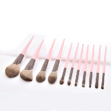 Load image into Gallery viewer, 11-Piece Pink Matte Makeup Brush Set
