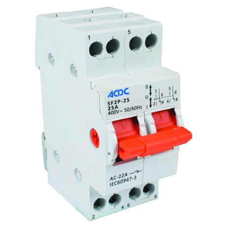 2P 40A Din Changeover Switch Buy Online in Zimbabwe thedailysale.shop