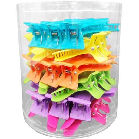 Multi-Colour Hair Styling Claw Clips - Tub of 36 Buy Online in Zimbabwe thedailysale.shop