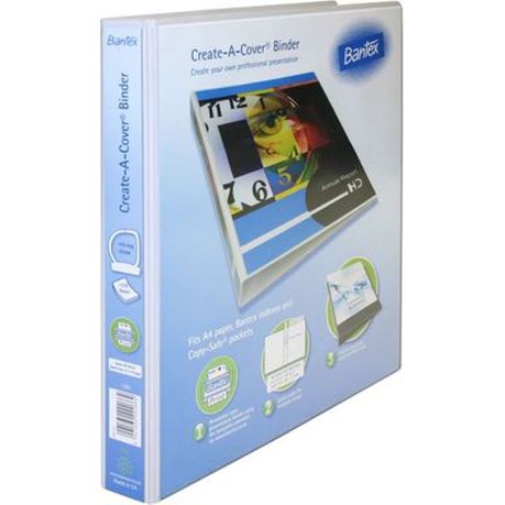 Bantex 4 D-Ring Presentation Binder - White Buy Online in Zimbabwe thedailysale.shop
