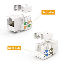 Load image into Gallery viewer, 20PC Cat6 RJ45 Keystone Jack Connector
