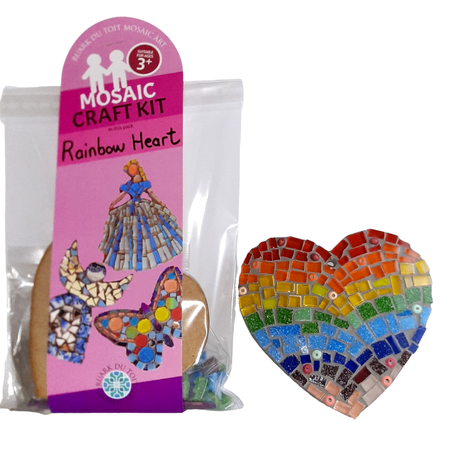 Mosaic Craft Kit – Rainbow Heart Buy Online in Zimbabwe thedailysale.shop