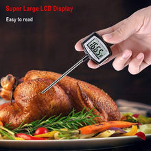 Load image into Gallery viewer, Stainless Steel Digital Cooking Thermometer with Instant Read Sensor
