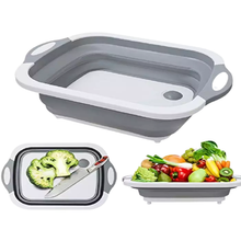 Load image into Gallery viewer, 3 In 1 Folding Cutting Board Vegetable Drainer
