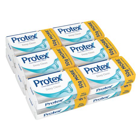 Protex Deep Clean Anti-Germ Bath Soap, Bulk Offer - 12 x 200g Buy Online in Zimbabwe thedailysale.shop