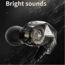 Load image into Gallery viewer, QKZ AK2 Sport Headphone with Mic In Ear Diamond Fuselage Earphone
