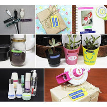 Load image into Gallery viewer, Label Maker Embossing Tape - Black 10 roll box
