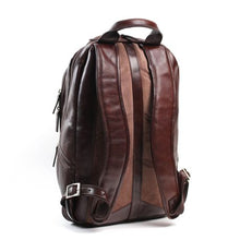 Load image into Gallery viewer, NUVO - Boston Genuine Leather Laptop Backpack Brown
