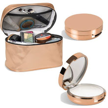 Load image into Gallery viewer, Cosmetic Bag-Toilerty Bag-Lip Balm-Mirror-Gift Set

