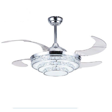 Retractable Blade Ceiling Fan With Remote