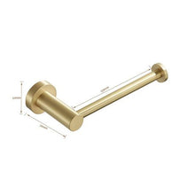 Load image into Gallery viewer, Trendy Taps Premium Quality Wall Mounted / Brushed Gold Toilet Roll Holder

