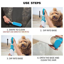 Load image into Gallery viewer, Andowl Reusable Pet Hair Remover with Self Cleaning Base
