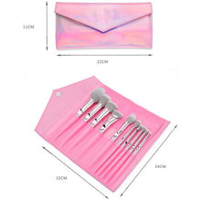 Load image into Gallery viewer, 10 Piece Professional Makeup Brush Cosmetic Set with Carry Bag - Rose Gold
