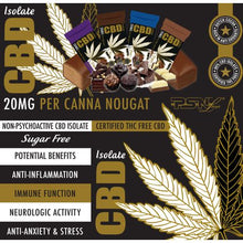 Load image into Gallery viewer, PSNLifestyle Sugar-Free Canna Nougat - 240mg CBD Box - Decadent Variety
