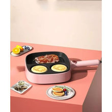 Load image into Gallery viewer, 3 in 1 Multi-Functional Non-Stick Smokeless Electric Frying Pan-Red
