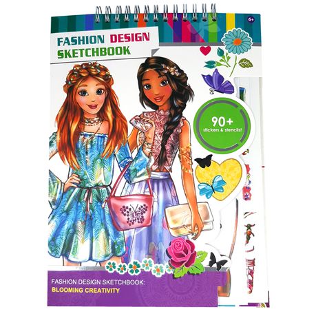Fashion Design Sketchbook Blooming Creativity - Children's Sketch Pad Buy Online in Zimbabwe thedailysale.shop