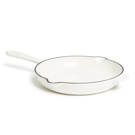 George & Mason - 26cm Round Enamel Cast Iron Fry Pan - Cream