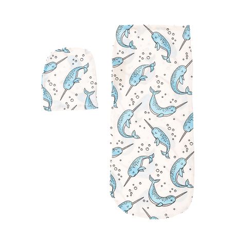 All Heart Dolphin Print Baby Wrap with Beanie Buy Online in Zimbabwe thedailysale.shop
