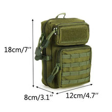 Load image into Gallery viewer, Tactical Military Molle Pouch Belt Waist Pack Bag for Hunting - Green
