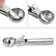 Load image into Gallery viewer, FI- Modern Steel Ice Cream Scoop: Trigger Model
