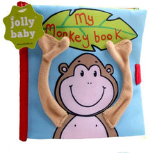 Load image into Gallery viewer, Jollybaby Soft Educational Cloth Book - My Monkey book
