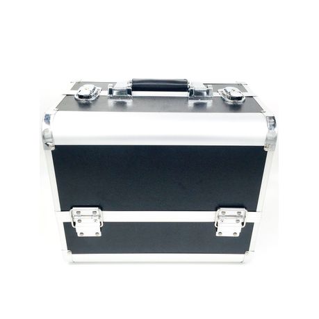 Professional Makeup Case Black and Silver