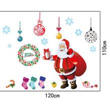 Load image into Gallery viewer, SJG-Christmas Decor Santa Christmas Tree 2 Piece Window Sticker
