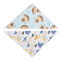 Load image into Gallery viewer, All Heart 2 Pack Baby Bib Clothes With Dinosaurs And Monkey Prints
