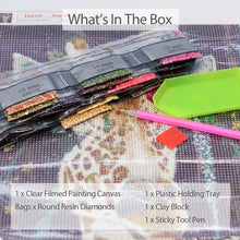 Load image into Gallery viewer, Diamond Painting DIY Kit - Full Drill Round Dot - Flower Crown Giraffe
