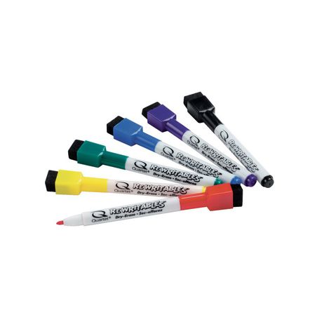 Quartet: Mini Dry Erase Markers Assorted Pack 6 Buy Online in Zimbabwe thedailysale.shop