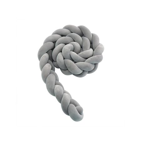 Chelino Knotted Crib Bumper - Grey/Grey/Grey Buy Online in Zimbabwe thedailysale.shop
